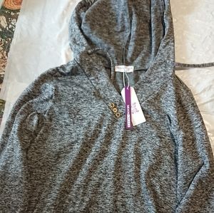 Moosungeek hooded sweatshirt gray